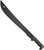 Condor Tool and Knife El Salvador machete - shown out of sheath reverse.  1075 HC steel plain edge blade.  Black polypropylene handle.  Model CTK2020HC.  