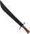 Condor Tool and Knife German Aviator machete - shown out of sheath reverse.  1075 HC steel plain edge blade.  Wood handle.  Model CTK1822-16HC.