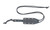 Condor Tool and Knife Gladius Neck fixed blade knife - shown in sheath obverse.  1075 steel plain edge blade.  Black cord wrapped handle.  Model CTK1824-3.12HC.