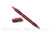 Rick Hinderer Knives Investigator ink pen - shown with cap off.  Spiral matte red aluminum construction.  Model P58012A4RDA.
