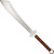 Condor Tool and Knife Dynasty Dadao sword - shown out of sheath reverse.  1075 steel plain edge blade.  Wood handle.  Model CTK358-19HC.
