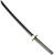 Condor Tool and Knife Tactana sword - shown out of sheath reverse.  1075 steel plain edge blade.  Gray Micarta handle.  Model CTK500-20.8HC.
