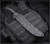 RMJ Tactical Drake fixed blade knife - shown in sheath.  Textured Black 3V steel plain edge blade.  Black G-10 handle scales.  Model 3V-DR-BT-BK.