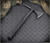 RMJ Tactical Kestrel tomahawk - shown out of sheath obverse.  Black Cerakote 80CRV2 steel plain edge head.  Black G-10 handle.