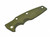 Rick Hinderer Knives Textured G-10 handle scale to fit Eklipse 3.5" - shown obverse.  OD green and black. 