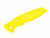 Rick Hinderer Knives Textured G-10 handle scale to fit Eklipse 3.5" - shown obverse.  Yellow. 