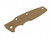 Rick Hinderer Knives Textured G-10 handle scale to fit Eklipse 3.5" - shown obverse.  FDE. 