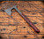 RMJ Tactical 3V Syndicate Raven tomahawk - shown out of sheath reverse.  Cobalt Cerakote CPM-3V steel plain edge head.  Black Widow G-10 handle.
For reference only.