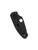Spyderco Persistence folding knife with thumb hole - shown closed pocket clip side.  Black 8Cr13MoV stainless steel plain edge blade.  Black FRN handle.  Model C136PBBK.