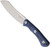 Condor Tool and Knife Sport X.E.R.O. Chief fixed blade knife - shown out of sheath reverse.  14C28N stainless steel plain edge blade.  Blue Micarta handle.  Model CTK2842-4.7SK.