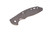 Rick Hinderer Knives Smooth Titanium handle scale to fit XM-18 3.5" folding knife - shown obverse.  Working Finish.  Model SXM35TI.