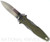 Rick Hinderer Knives Maximus Bayonet Grind folding knife - shown open presentation side.  Stonewash 20CV stainless steel plain edge blade.  OD green G-10 handle with stonewash titanium.  Model KMAXBAY.
