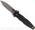 Rick Hinderer Knives Maximus Bayonet Grind folding knife - shown open presentation side.  Stonewash 20CV stainless steel plain edge blade.  Black G-10 handle with stonewash bronze titanium.  Model KMAXBAY.