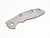 Rick Hinderer Knives Smooth Titanium handle scale to fit XM-18 3.0" folding knife - shown obverse.  Working Finish.  Model SXM30TI.