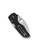 Spyderco Lil' Native folding knife with thumb hole - shown closed pocket clip side.  Satin S30V stainless steel, wharncliffe, plain edge blade.  Black G-10 handle.  Model C230GPWC.