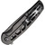 Civivi Perf folding knife with flipper tab - shown closed pocket clip side.  Black stonewash Nitro-V stainless steel plain edge blade.  Black stainless steel handle.  Model C20006-B.
