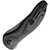 Civivi Synergy3 folding knife with flipper tab - shown closed pocket clip side.  Damascus steel plain edge blade.  Black carbon fiber handle.  Model C20075A-DS1.