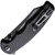 Civivi P87 folding knife with thumb stud and flipper tab - shown closed pocket clip side.  Black stonewash Nitro-V stainless steel plain edge blade.  Black G-10 handle.  Model C21043-1.