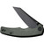 Civivi P87 folding knife with thumb stud and flipper tab - shown partially open presentation side.  Black stonewash Nitro-V stainless steel plain edge blade.  Green Micarta handle.  Model C21043-3.