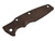 Rick Hinderer Knives Textured Titanium handle scale to fit Eklipse 3.5" - shown obverse.  Battle Bronze.  Model SEK35TI.