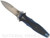 Rick Hinderer Knives Maximus Bayonet Grind folding knife - shown open presentation side.  Stonewash 20CV stainless steel plain edge blade.  Blue - black G-10 handle with stonewash blue titanium.  Model KMAXBAY.