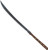 Condor Tool and Knife Burmese Hunter machete - shown out of sheath obverse.  1075 steel plain edge blade.  Wood handle.  Model CTK1035-20.2-HC.