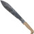 Condor Tool and Knife Terrachete machete - shown out of sheath reverse.  1075 steel plain edge blade.  Desert polypropylene handle.  Model CTK2850-14.5-HC.