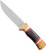 Condor Tool and Knife Country Backroads fixed blade knife - shown out of sheath reverse.  1075 steel plain edge blade.  Wood and leather handle.  Model CTK2846-5.5-HC.