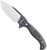 Condor Tool and Knife Black Leaf fixed blade knife - shown out of sheath reverse.  1095 steel plain edge blade.  Micarta handle.  Model CTK2847-5.4-HC.