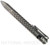 Chaves Knives Dots ink pen - shown closed.  Stonewash titanium construction.  Model PEN/BA/DSWTI.