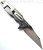 Rick Hinderer Knives Eklipse Wharncliffe folding knife with flipper tab and thumb stud - shown open lock side.  Stonewash 20CV stainless steel plain edge blade.  Translucent Green G-10 handle with stonewash lock side.  Model KEK35WC.