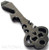 Chaves Knives Key pry bar multitool - obverse shown.  Stonewash black D2 steel construction.  Model KEY/TL/BOD2/SW.