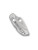 Spyderco Dragonfly folding knife with thumb hole - shown closed pocket clip side.  Satin VG-10 stainless steel plain edge blade.  Stainless steel handle.  Model C28P.