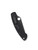 Spyderco Military folding knife with thumb hole - shown closed pocket clip side.  Black S30V stainless steel plain edge blade.  Black G-10 handle.  Model C36GPBK.