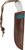 Condor Tool and Knife Blue River fixed blade knife - shown in sheath obverse.  1095 steel plain edge blade.  White Micarta and mixed material handle.  Model CTK2825-4.3MHC.