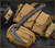 RMJ Tactical 3V Syndicate Senshi kama - shown out of sheath reverse.  Graphite Black Cerakote CPM-3V steel plain edge blade.  Black G-10 handle.  Model T-SE-GB-BK.