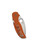 Spyderco Sage 5 folding knife with thumb hole - shown closed pocket clip side.  Satin REX 121 steel plain edge blade.  Orange FRN handle.  Model C123BORP.
