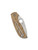 Spyderco Chaparral Slipit folding knife with thumb hole - shown closed pocket clip side.  Satin CTS-XHP stainless steel plain edge blade. Birdseye Maple wood handle.  Model C152NLWDP.