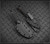 RMJ Tactical Unmei fixed blade knife - shown in sheath obverse and in sheath reverse.  Midnight Bronze Cerakote Nitro-V stainless steel plain edge blade.  Black G-10 handle.  Model K-UN-NITROV-MB-BK.