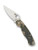 Spyderco Paramilitary 2 folding knife with thumb hole - shown open presentation side.  Satin S45VN stainless steel plain edge blade.  Digi Camo G-10 handle.  Model C81GPCMO2.