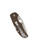 Spyderco Native 5 Sprint Run folding knife with thumb hole - shown closed pocket clip side.  15V steel plain edge blade.  Brown G-10 handle.  Model C41GPBN15V5.