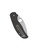 Spyderco Sage 6 Sprint Run folding knife with thumb hole - shown closed pocket clip side.  Satin S90V stainless steel plain edge blade.  Black carbon fiber handle.  Model C123CFBCLS90VP.