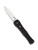 Spyderco Janisong restricted knife - shown open presentation side.  Satin S30V stainless steel plain edge blade.  Black G-10 handle with button lock.  
Model C191GP
