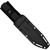 Zero Tolerance 006TSBLK fixed blade knife - shown in sheath.  Tiger stripe 3V steel plain edge blade.  Black G-10 handle.  Model 006TSBLK.