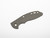 Rick Hinderer Knives XM-18 3.0" Textured G-10 handle scale - obverse shown.  Grey color.