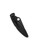 Spyderco Police folding knife with thumb hole - shown closed pocket clip side.  Black VG-10 stainless steel plain edge blade.  Black stainless steel handle.  Model C07BKP.