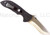 Emerson Knives Commander SF folding knife with thumb disk and Emerson Wave opener - shown open pocket clip side.  Satin 154CM stainless steel plain edge blade.  Black G-10 handle.  Model COMM-SF.
