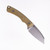 Tactile Knife Co Redhawk fixed blade knife - shown out of sheath reverse.  Stonewashed MagnaCut stainless steel plain edge blade.  Green Micarta handle.  Model 20-RK-MC01-RMGR.