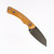 Tactile Knife Co Redhawk fixed blade knife - shown out of sheath reverse.  Green Cerakote MagnaCut stainless steel plain edge blade.  Natural Micarta handle.  Model 20-RL-MCBC-RMBL.