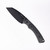 Tactile Knife Co Redhawk fixed blade knife - shown out of sheath obverse.  Black Cerakote MagnaCut stainless steel plain edge blade.  Black Micarta handle.  Model 20-RL-MCBC-RMBL.